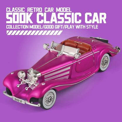 1:24 Alloy Vintage Car Model – Classic 500K & CLK-GTR Collection Piece