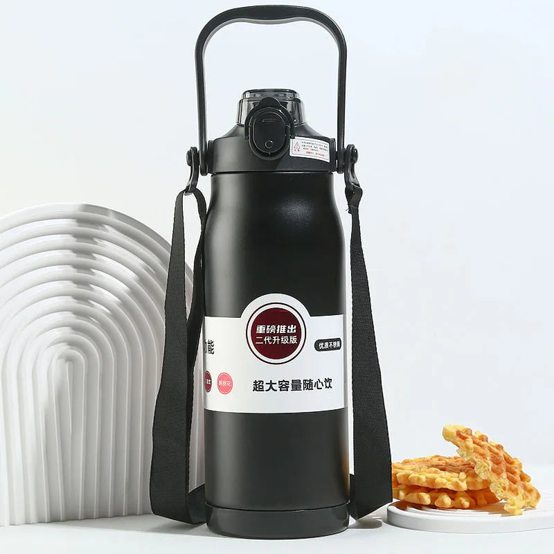 1800ML Large Capacity Stainless Steel Thermo Bottle Portable Thermos Vacuum Flasks Thermo Water Bottle Tumbler Thermoses Outdoor