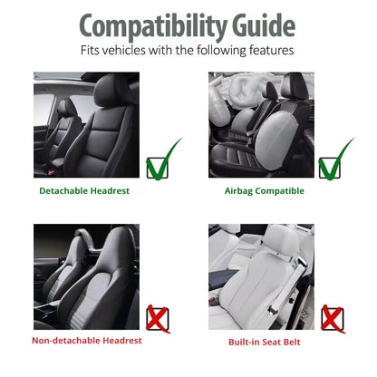 Fashionable Tire Track Car Seat Covers – Universal Fit