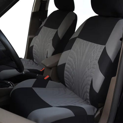 Fashionable Tire Track Car Seat Covers – Universal Fit