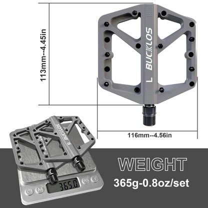 BUCKLOS Pedals DU Bearing Bicycle Pedal Platform Ultralight Nylon Road Mountain Bike Pedal Non-slip MTB Flat Pedals Bicycle Part