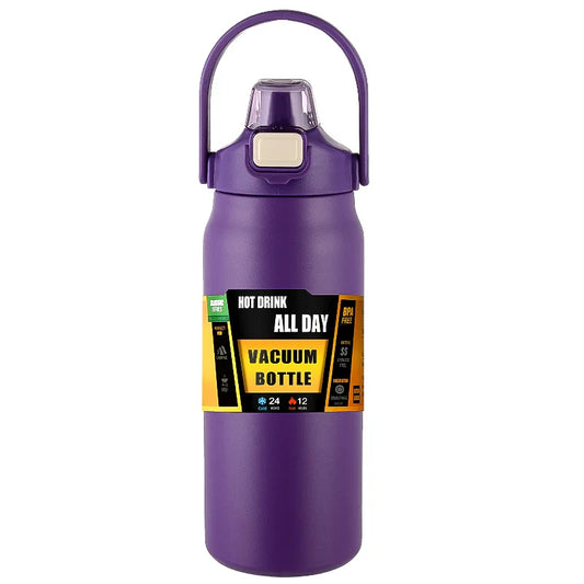 304 Stainless Steel Thermos with Straw – Portable Thermal Mug Tumbler for Hot & Cold Drinks