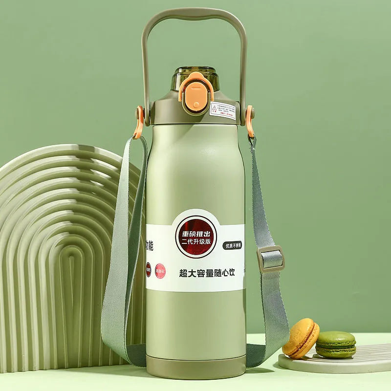 1800ML Large Capacity Stainless Steel Thermo Bottle Portable Thermos Vacuum Flasks Thermo Water Bottle Tumbler Thermoses Outdoor
