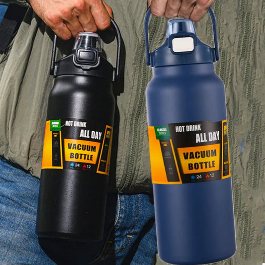 2.5L Stainless Steel Thermo Bottle – Large Capacity 84oz Vacuum Insulated Water Jug