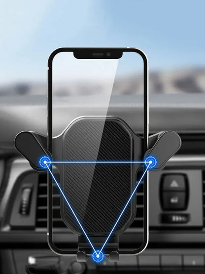 Gravity Car Phone Holder – Air Vent Hook Mount for iPhone & Android