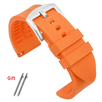 Silicone Strap 18mm 19mm 20mm 21mm 22mm 24mm Quick Release Watchband for Rolex for Omega Bracelet Waterproof Universal Wristabnd