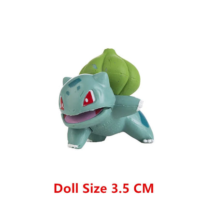 Pokemon Pokeball With Cartoons Movie Anime Figure Pikachu Charmander Eevee Squirtle Vulpix Quality Pet Action Model Toys Gifts
