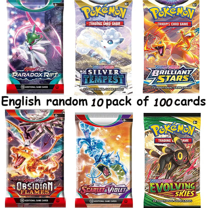 Spanish/French/Spanish Pokémon TCG: Silver Tempest Booster OBSIDIAM FLAMES  PARADOX RIFT Display Pokemon Cards Kids Toys