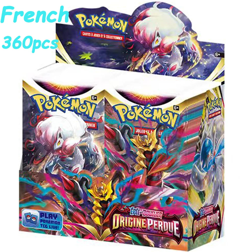 Spanish/French/Spanish Pokémon TCG: Silver Tempest Booster OBSIDIAM FLAMES  PARADOX RIFT Display Pokemon Cards Kids Toys