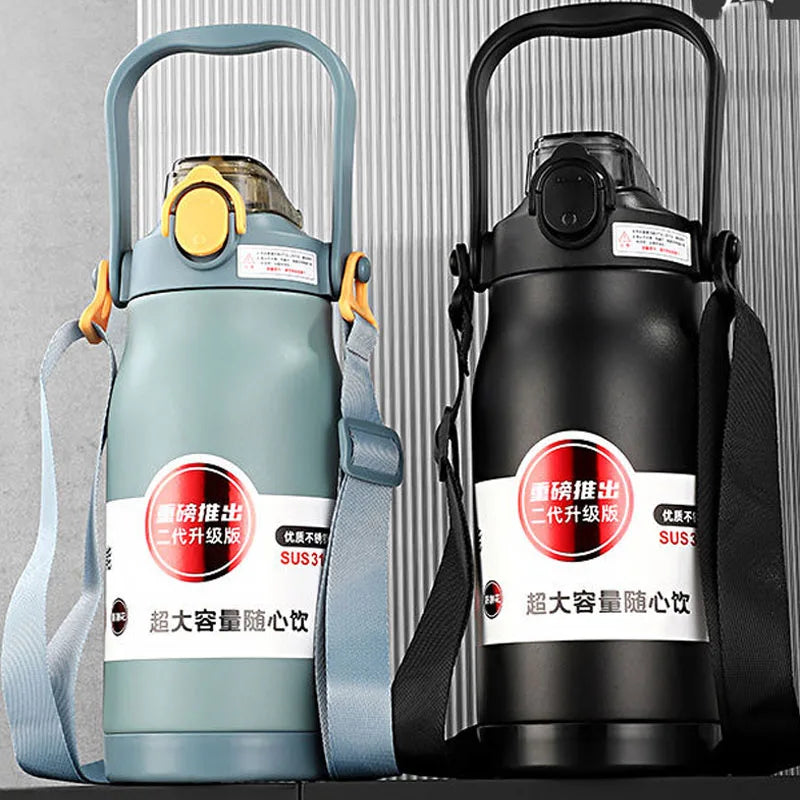 1800ML Large Capacity Stainless Steel Thermo Bottle Portable Thermos Vacuum Flasks Thermo Water Bottle Tumbler Thermoses Outdoor