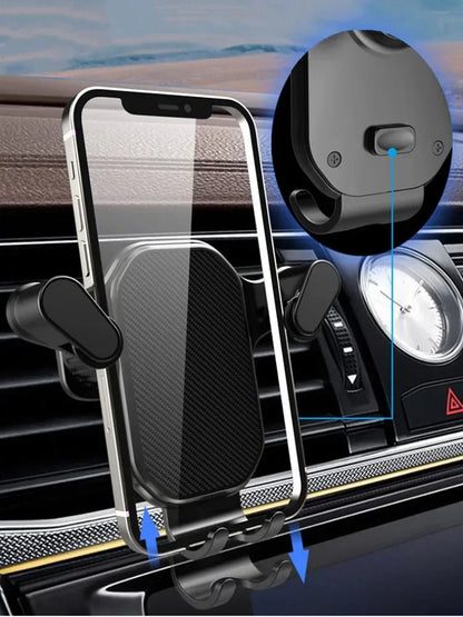 Gravity Car Phone Holder – Air Vent Hook Mount for iPhone & Android