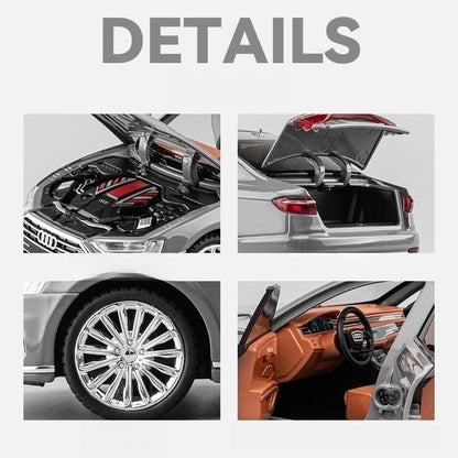 1/24 Audi A8 Diecast Alloy Metal Toy Car