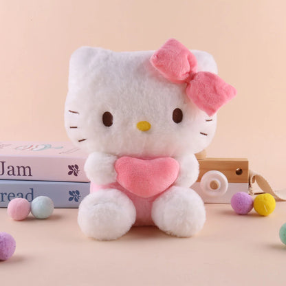 22cm Sanrio Hello Kitty & Kuromi Plush Pillow – Soft Stuffed Toy Gift