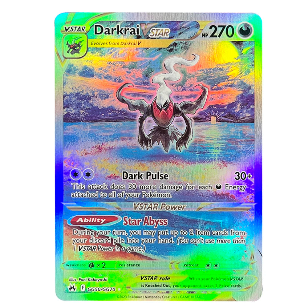 PKM Cards Holographic Charizard Ex GX Rainbow Blastoise VMAX Darkrai VSTAR Hobbies Rare Collection Battle Cards Toys Gifts