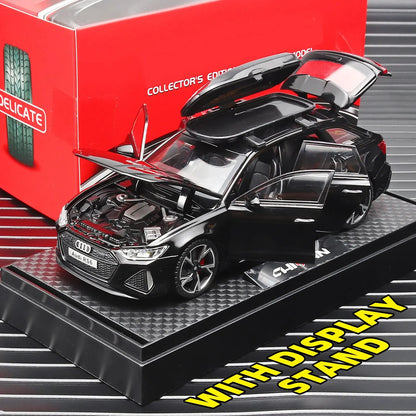 Black 1:32 RS6 Diecast Model Car – Realistic & Custom Gift for Kids