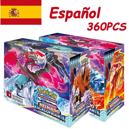 Spanish/French/Spanish Pokémon TCG: Silver Tempest Booster OBSIDIAM FLAMES  PARADOX RIFT Display Pokemon Cards Kids Toys