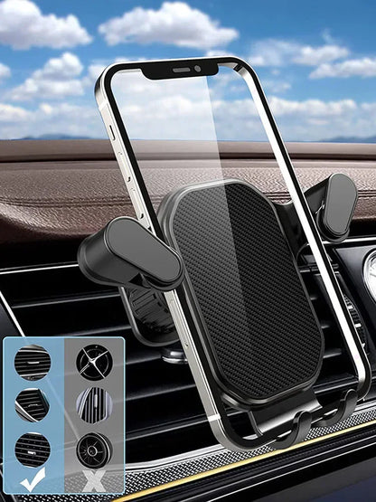 Gravity Car Phone Holder – Air Vent Hook Mount for iPhone & Android