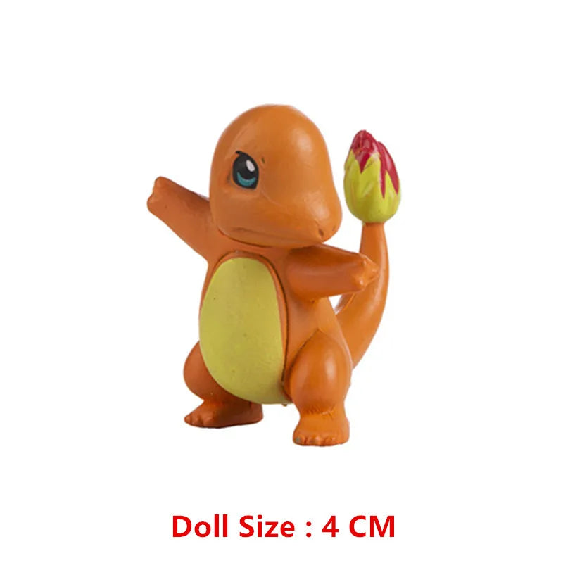 Pokemon Pokeball With Cartoons Movie Anime Figure Pikachu Charmander Eevee Squirtle Vulpix Quality Pet Action Model Toys Gifts