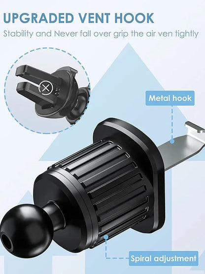 Gravity Car Phone Holder – Air Vent Hook Mount for iPhone & Android