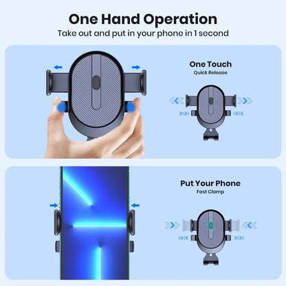 TOPK Car Phone Holder – Universal Air Vent Mount for iPhone & Android