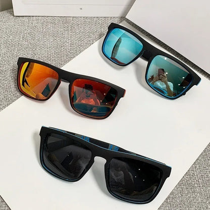 UV400 Large Frame Sunglasses – Stylish Tawny Driving Shades for Men & Women