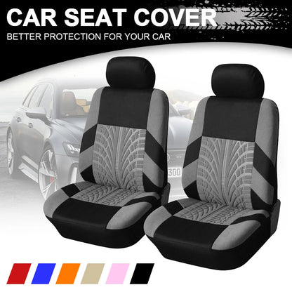 Fashionable Tire Track Car Seat Covers – Universal Fit