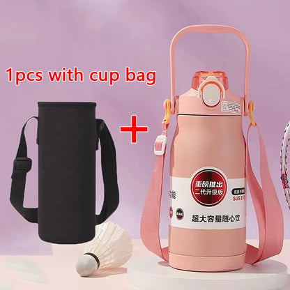 1800ML Large Capacity Stainless Steel Thermo Bottle Portable Thermos Vacuum Flasks Thermo Water Bottle Tumbler Thermoses Outdoor