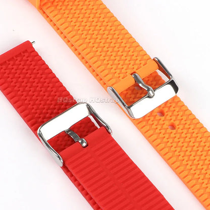 18mm 20mm 22mm Silicone Band Rubber Soft Strap for Rolex for Smartwatch Bracelet Waterproof Wristband Quick Release Watchbands