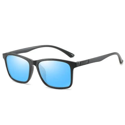 Luxury Polarized Sunglasses for Men – Ultra-Light TR90 Vintage Square Eyewear