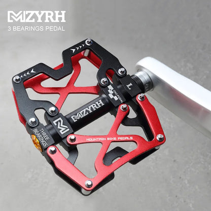 MZYRH 3 Bearings Bicycle Pedals Ultralight Aluminum  Road Bmx Mtb  Pedals Non-Slip Waterproof Bicycle Accessories