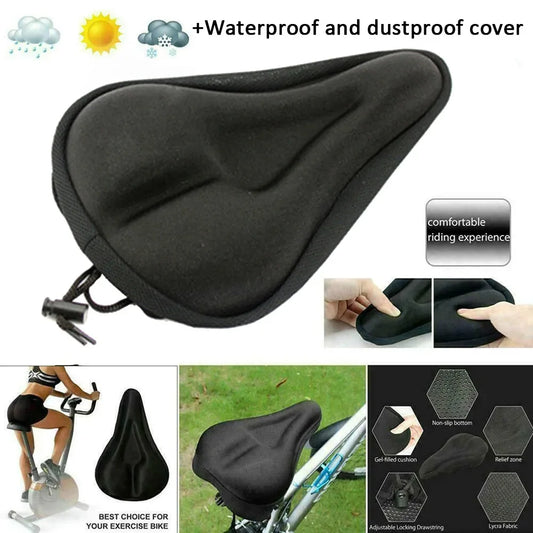 3D Sponge Soft Thickened Bicycle Seat Cover – Breathable Cushion for MTB & Road Bikes