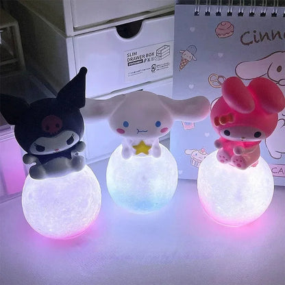 Sanrio Hello Kitty Night Light Toy  Cute LED Bedside Lamp for Kids