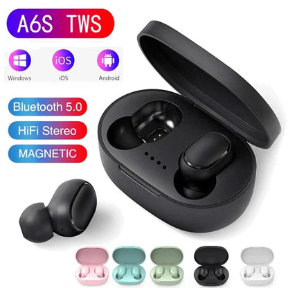 2023 A6S TWS Wireless Earbuds – Bluetooth Sports Headphones with Mic