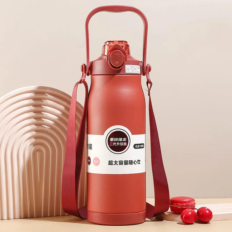1800ML Large Capacity Stainless Steel Thermo Bottle Portable Thermos Vacuum Flasks Thermo Water Bottle Tumbler Thermoses Outdoor