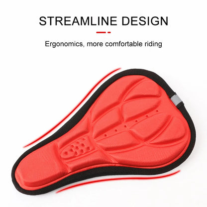 Soft 3D Bike Cushion Cover – Thick, Comfortable Saddle Pad for MTB & Road Bikes