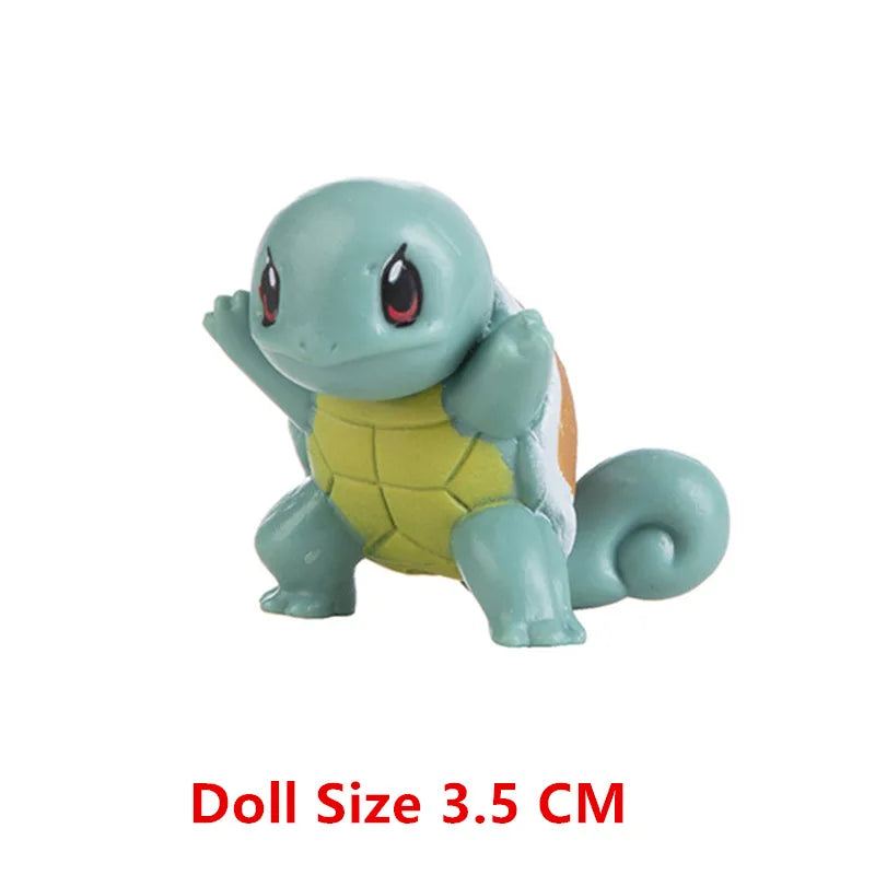 Pokemon Pokeball With Cartoons Movie Anime Figure Pikachu Charmander Eevee Squirtle Vulpix Quality Pet Action Model Toys Gifts