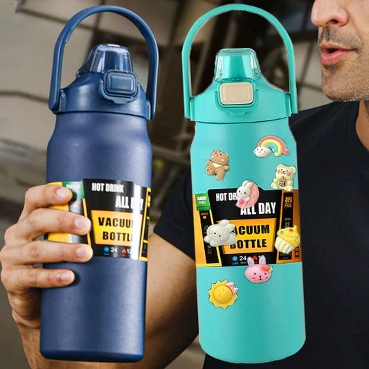 1.5L Stainless Steel Thermos Bottle – Large Capacity Vacuum Insulated Mug