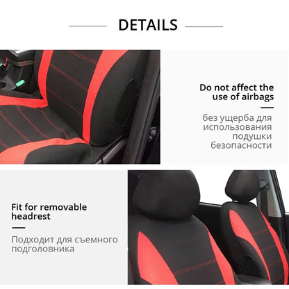 Full Set Universal Car Seat Covers – Breathable Fabric