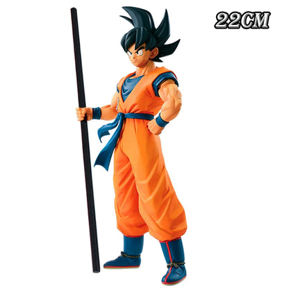 In Stock Dragon Ball Son Goku Super Saiyan Anime Figure 22cm Goku DBZ Action Figural Model Gift Collectible Figurine for Kid Toy