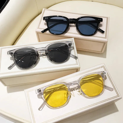 Vintage Square & Round Sunglasses – Unisex Luxury Retro Eyewear