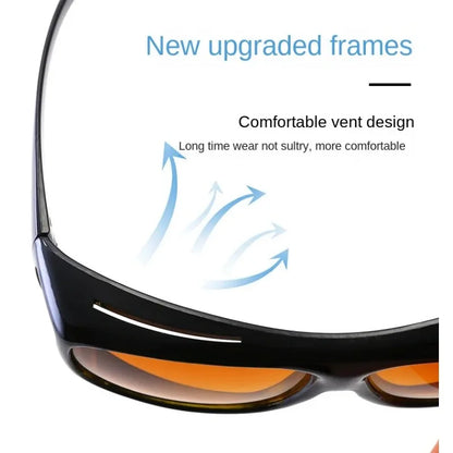 2024 Anti-Glare Night Vision Driving Glasses – Protective Goggles for Drivers