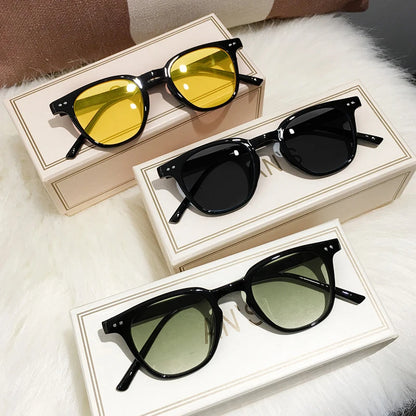 Vintage Square & Round Sunglasses – Unisex Luxury Retro Eyewear
