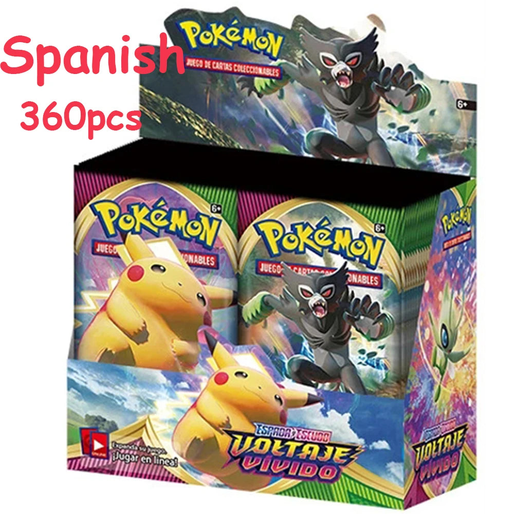 Spanish/French/Spanish Pokémon TCG: Silver Tempest Booster OBSIDIAM FLAMES  PARADOX RIFT Display Pokemon Cards Kids Toys