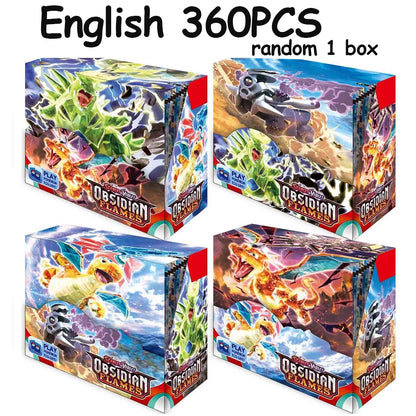 Spanish/French/Spanish Pokémon TCG: Silver Tempest Booster OBSIDIAM FLAMES  PARADOX RIFT Display Pokemon Cards Kids Toys