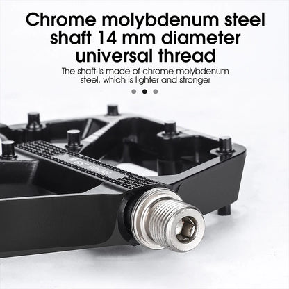 WEST BIKING Bicycle Pedal DU/ 3 Bearing Sealed MTB Mountain Road Bike Widened Pedals Anti-slip Aluminum Alloy Pedal Cycling Part