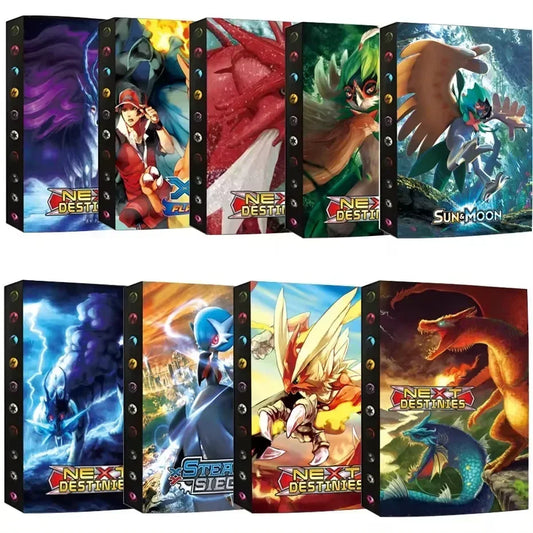 Big Size 9-Pocket Page 432Pcs Holder Album Toys Collections Pokemones Cards Album Book Top Loaded List Toys Gift for Children