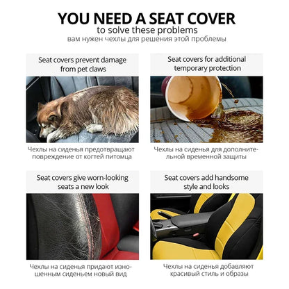 AUTOYOUTH Embroidered Car Seat Covers – Universal Fit
