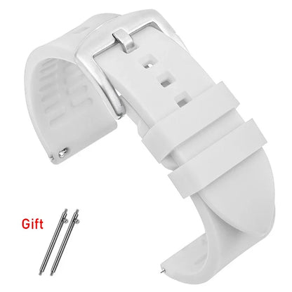 Silicone Strap 18mm 19mm 20mm 21mm 22mm 24mm Quick Release Watchband for Rolex for Omega Bracelet Waterproof Universal Wristabnd
