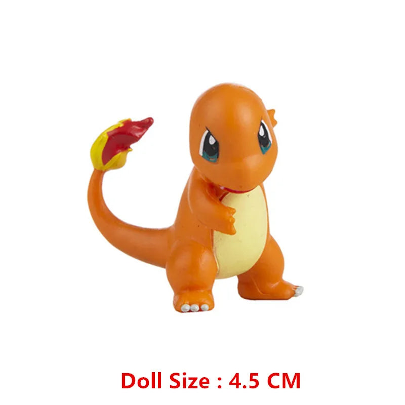 Pokemon Pokeball With Cartoons Movie Anime Figure Pikachu Charmander Eevee Squirtle Vulpix Quality Pet Action Model Toys Gifts