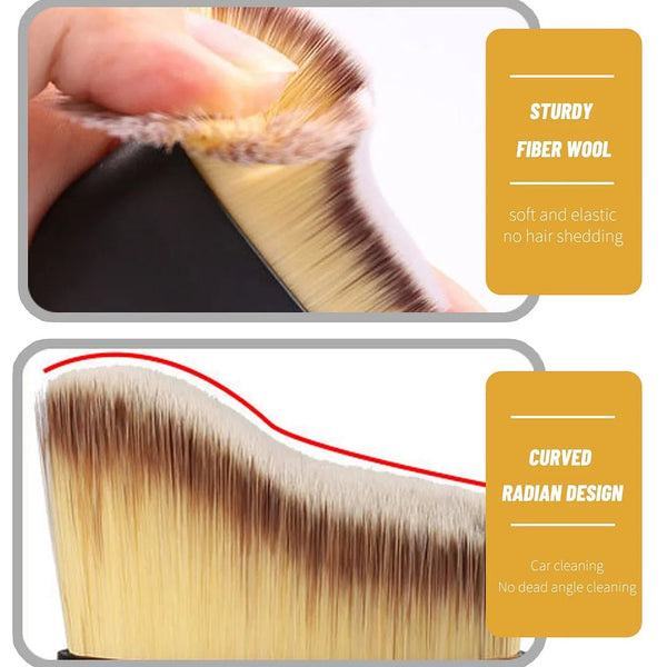 Protective Car Detailing Brush Set with Storage Cover